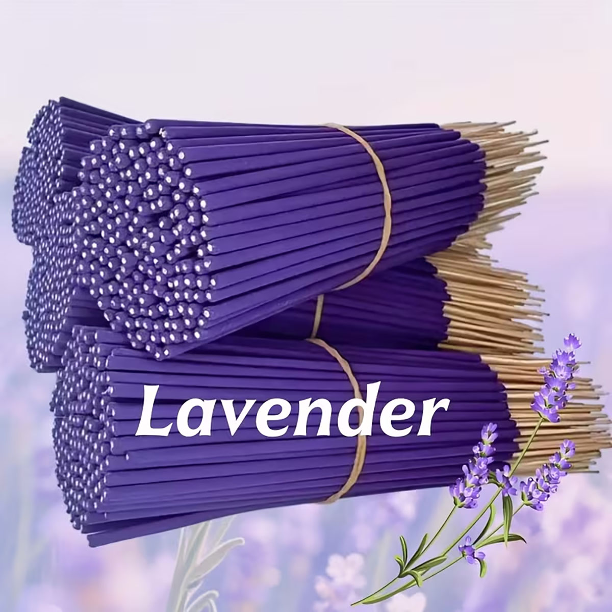 Yoga Fitness Rooms - Lavender Premium Aromatherapy Incense Sticks, 8.66