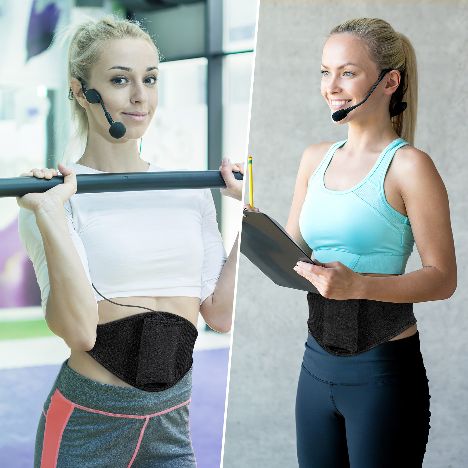 Yoga And Fitness Instructor - Professional Mic Belt for Fitness Instructors