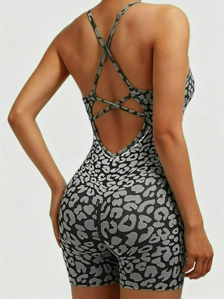 Yoga Overall Fitness - Fashion Casual Leopard Printed Gym Sporty