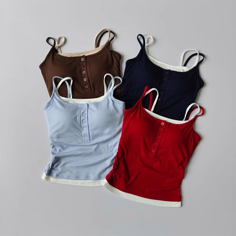Color-Block Faux Two-Piece Spo - Yoga Blocks ulasan dan harga