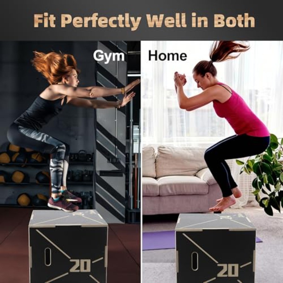 Non-Slip Wood Plyometric Jump  - Plyo Jump Box ulasan dan harga