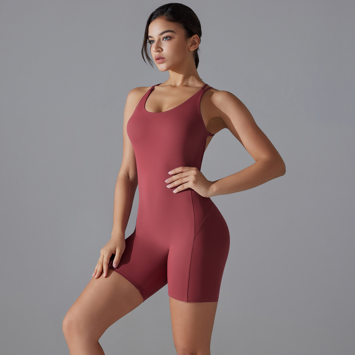 Yoga Set Sexy Backless Sporty  - Yoga Overall Fitness ulasan dan harga