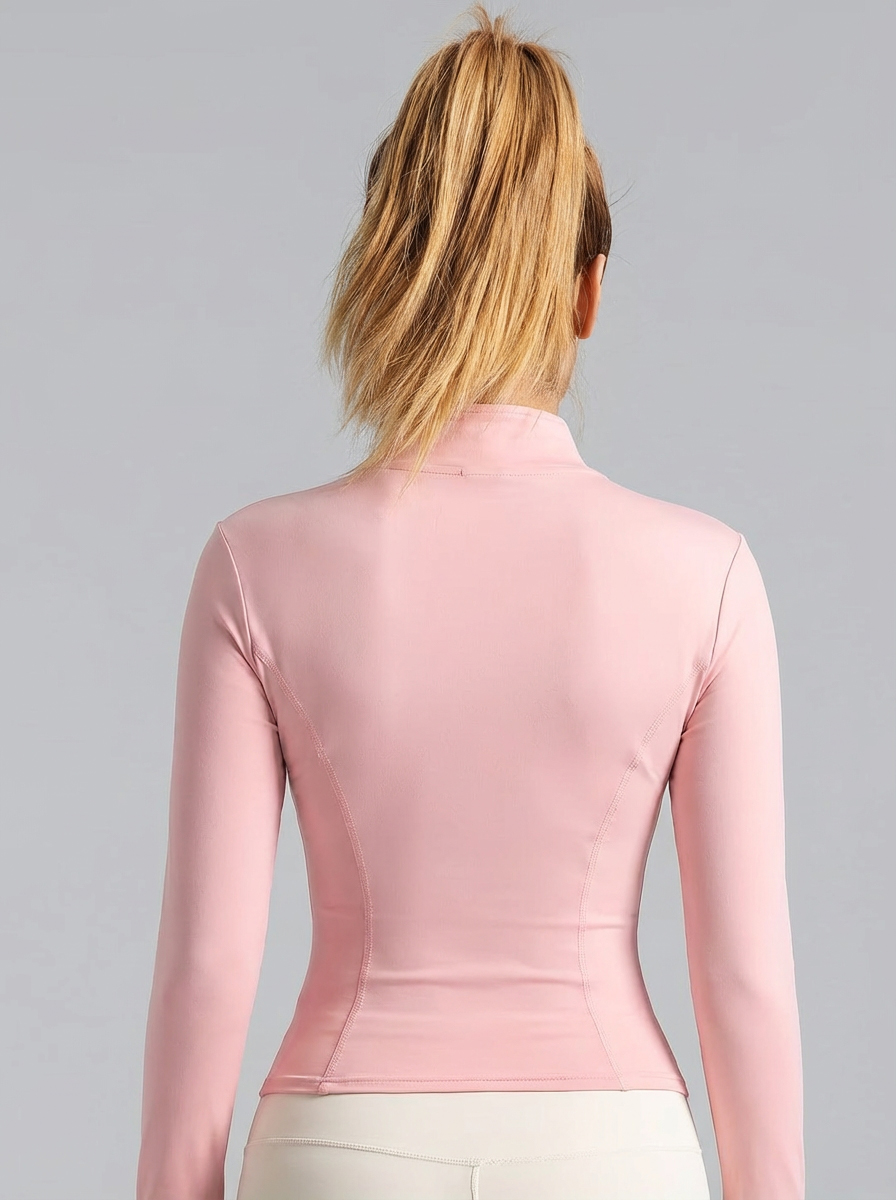 New Women Light Pink Yoga Coat - Yoga & Fitness Center ulasan dan harga
