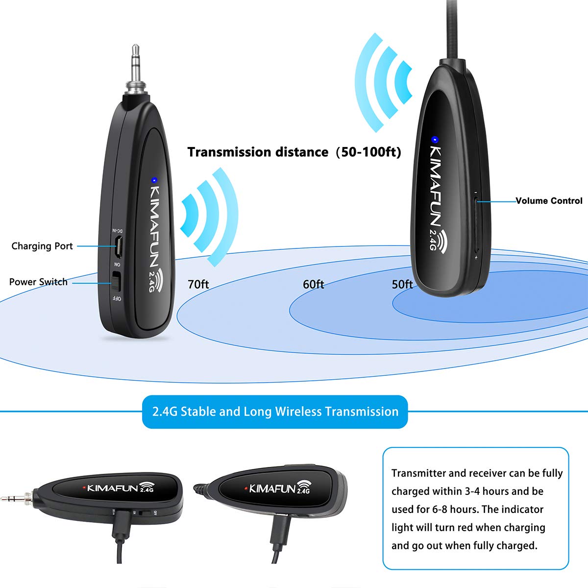 KIMAFUN 2.4G Wireless Fitness  - Yoga And Fitness Instructor ulasan dan harga