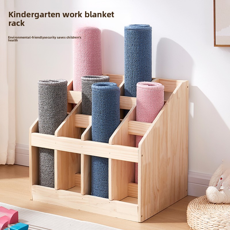 Solid Wood Floor Storage Rack  - Yoga Fitness Rooms ulasan dan harga