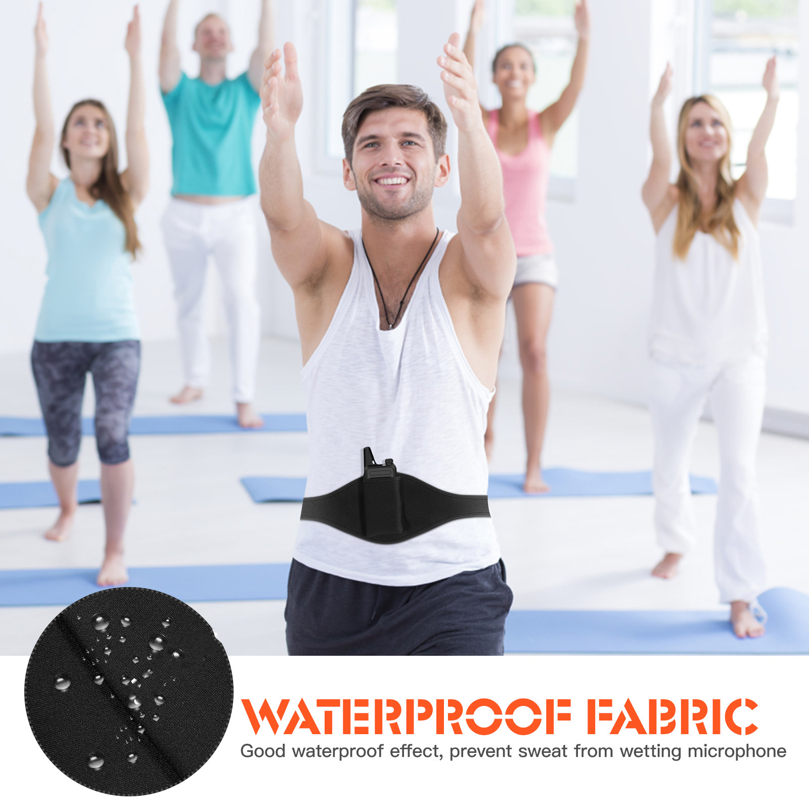 Mic Belt Adjustable Microphone - Yoga And Fitness Instructor ulasan dan harga