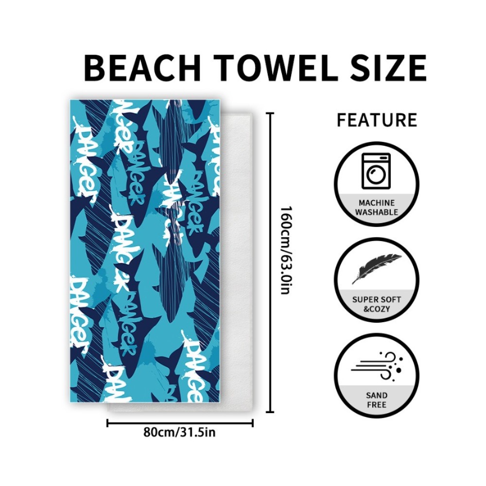 Fish Tail Print Beach Towels a - Yoga And Fitness Mat ulasan dan harga