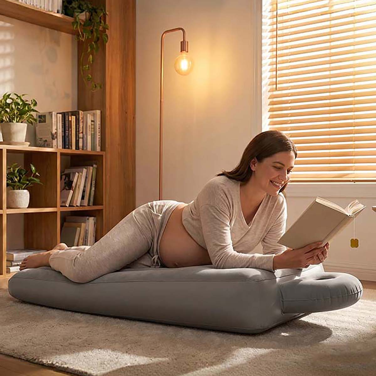 Inflatable Pregnancy Pillow Yo - Yoga And Fitness Mat ulasan dan harga
